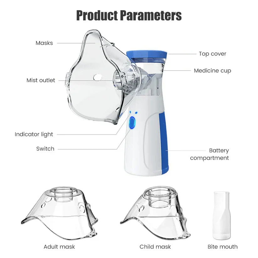 Rechargeable Portable Nebulizer for Kids & Adults