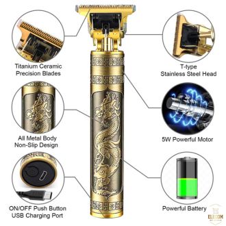 Elecom.pk™ Premium Vintage T9 Trimmer for Men & Boys