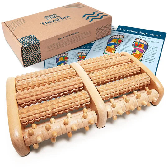 Wooden Foot Roller For Plantar Fasciitis Relief, Heel, Arch, Muscle Aches, Foot Pain, Stress Relief