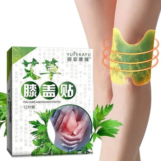 Knee Pain Relief Patch Discomfort Plaster Hot Moxibustion Plaster Leg Pain Relief Wormwood Sticker Heat Patches For Inflammation