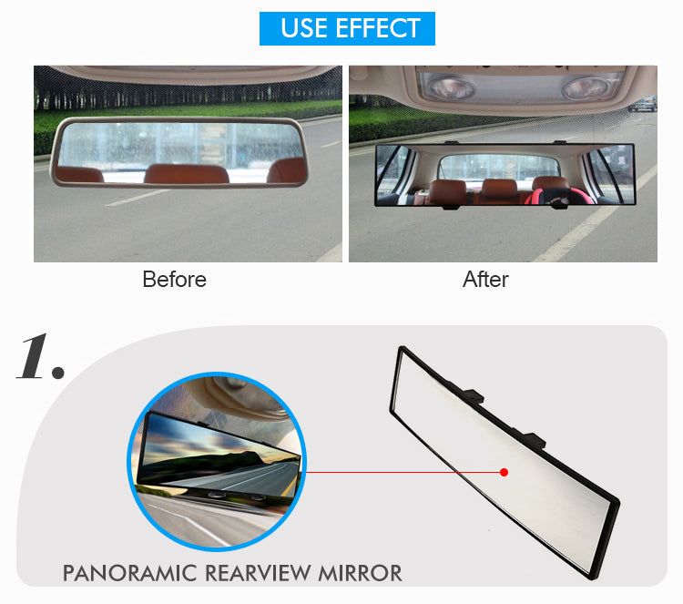 Kebidu 2Pcs Car Blind Spot Mirrors 360°