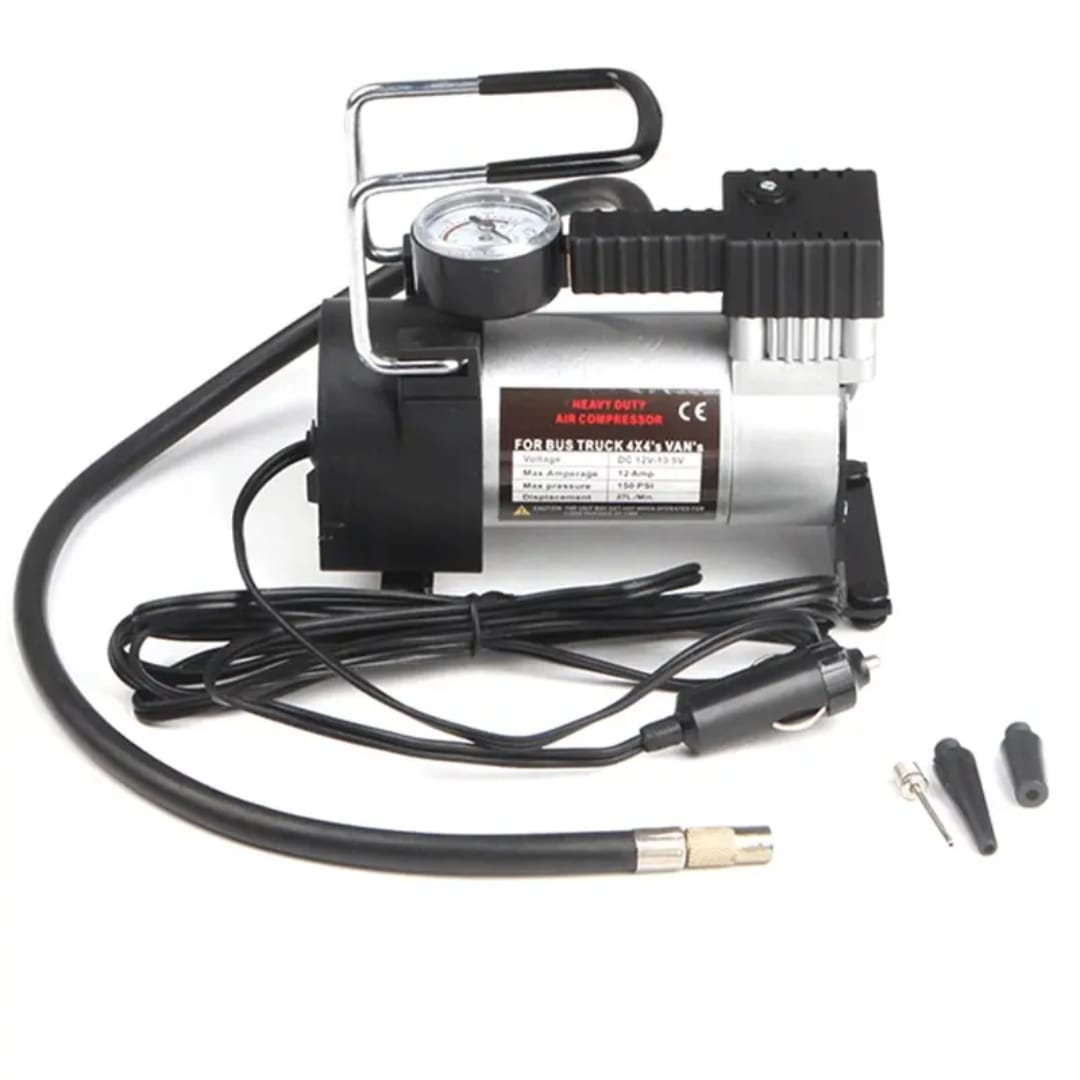 Air Compressor Cars Tyre Inflator Pump 12 Volt 100 PSI Auto Portable Pump Original Copper Winding(Free Delivery and 3Months Replacement warranty)