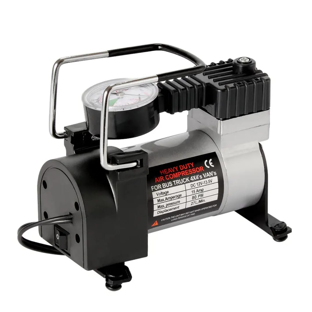 Air Compressor Cars Tyre Inflator Pump 12 Volt 100 PSI Auto Portable Pump Original Copper Winding(Free Delivery and 3Months Replacement warranty)