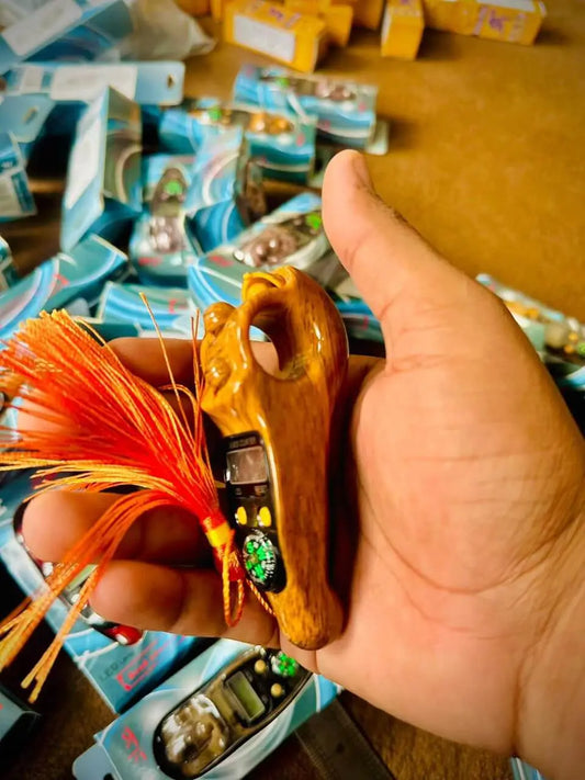 Premium Digital Wooden Tasbeeh Counter with Compass & LED Display Digital Tasbih Counter– Modern Zikr Made Easy