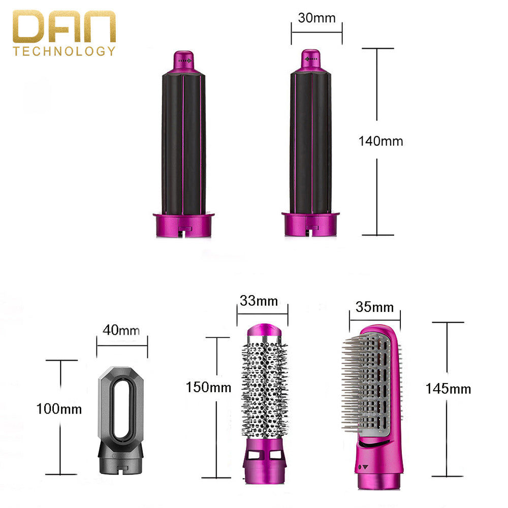 Professional 5 in 1 Hair Dryer Brush with Hair Volumizer, Hot Air Brush, Scalp Massager