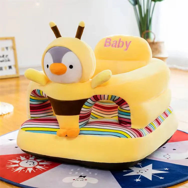 Plush Baby Support Seat – Soft plush material for maximum comfort-Ideal for playtime, feeding, and learning to sit